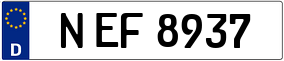 Trailer License Plate